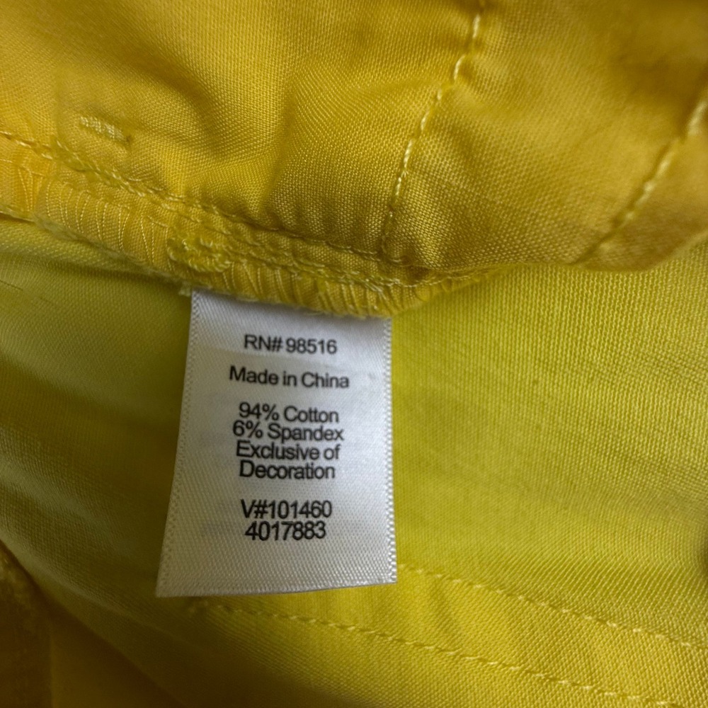 COLDWATER CREEK‎ Womens Natural Fit Cropped Jeans Pants Size 12 Yellow NWT - Picture 8 of 9